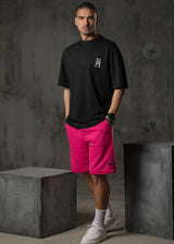 Ανδρική κοντομάνικη μπλούζα Henry clothing-3-627-black Henry logo HY μαύρο