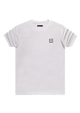 Ανδρική κοντομάνικη μπλούζα Henry clothing-3-634-small patch tee λευκή