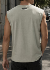 HENRY CLOTHING - Ανδρικό relaxed oversized αμάνικο - Μέντα 3-640