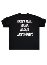 Ανδρική κοντομάνικη μπλούζα Henry clothing-3-641-black Don't tell Mama