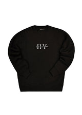 Ανδρικό φούτερ Henry clothing-3-652-sweatshirt urban clothing logo μαύρο