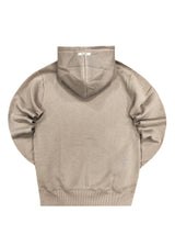 Ανδρικό φούτερ με κουκούλα Henry clothing-3-654-hoodie round logo μπεζ