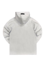 Ανδρική ζακέτα με κουκούλα Henry clothing -3-655 -triangle logo λευκό