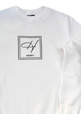 Ανδρικό φούτερ Henry Clothing-3-673-white