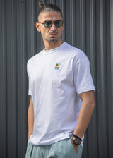 Ανδρική κοντομάνικη μπλούζα Henry - 3-701 - vespa oversized tee λευκό