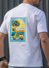 HENRY CLOTHING - Ανδρικό relaxed oversized t-shirt - Λευκό 3-701