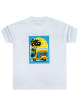 Ανδρική κοντομάνικη μπλούζα Henry - 3-701 - vespa oversized tee λευκό