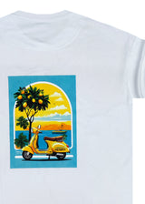 Ανδρική κοντομάνικη μπλούζα Henry - 3-701 - vespa oversized tee λευκό