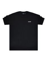 HENRY CLOTHING Ανδρική κοντομάνικη μπλούζα μαύρη 3-703-black
