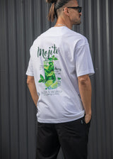 Ανδρική κοντομάνικη μπλούζα Henry clothing - 3-704 - mojito t-shirt λευκό