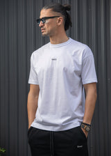 Ανδρική κοντομάνικη μπλούζα Henry clothing - 3-718 - follow your vibes t-shirt λευκό