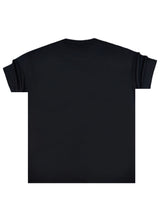 Ανδρική κοντομάνικη μπλούζα Henry clothing-3-719-premium brand t-shirt μαύρο