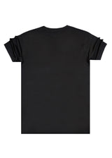 Ανδρική κοντομάνικη μπλούζα Henry clothing - 3-720 - niddle logo regular tee μαύρο
