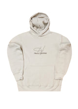Ανδρικό φούτερ με κουκούλα Henry Clothing- 3-750 -signed logo hoodie μπεζ