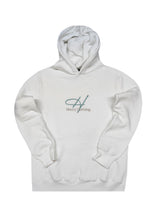 HENRY CLOTHING - Ανδρικό φούτερ με κουκούλα Signed logo - Λευκό 3-750