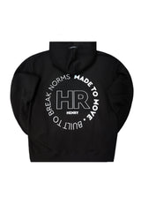 Ανδρικό φούτερ με κουκούλα Henry Clothing-3-761-black-statement back print