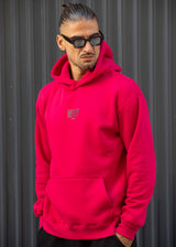 Ανδρικό φούτερ με κουκούλα Henry Clothing-3-766-fuchsia-statement back print