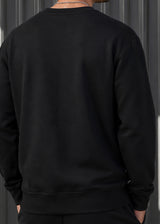 HENRY CLOTHING - Ανδρικό φούτερ H Regular Fit - Μαύρο 3-802