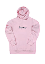 HENRY CLOTHING - Ανδρικό φούτερ με κουκούλα Henry Originals - Ροζ 3-803