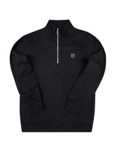 HENRY CLOTHING - Ανδρικό φούτερ Zip Regular Fit - Μαύρο 3-807