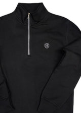 HENRY CLOTHING - Ανδρικό φούτερ Zip Regular Fit - Μαύρο 3-807