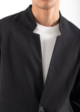 Ανδρικό μακρυμάνικο πουκάμισο Vittorio - 300-2526-ALBERTO- overshirt regular fit μαύρο