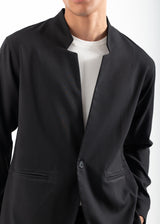 Ανδρικό μακρυμάνικο πουκάμισο Vittorio - 300-2526-ALBERTO- overshirt regular fit μαύρο