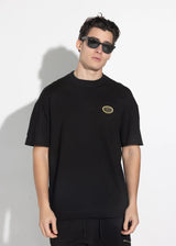 Ανδρική κοντομάνικη μπλούζα Vinyl art clothing - 34450-01- dog's gang t-shirt oversize fit μαύρο