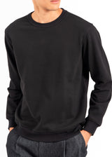 Ανδρική φούτερ χωρίς χνούδι Vittorio - 1000-2526-003 - simple sweatshirt regular fit μαύρο
