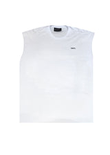 VINYL ART CLOTHING Ανδρική αμάνικη μπλούζα λευκή Capri Italia Sleeveless Oversized Tee 46890-02