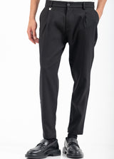 Ανδρικό υφασμάτινο παντελόνι κουστουμιού Vittorio - 500-2526-ALBERTO- fabric formal pants μαύρο