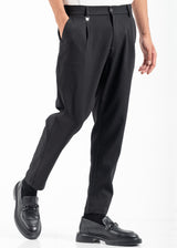 Ανδρικό υφασμάτινο παντελόνι κουστουμιού Vittorio - 500-2526-ALBERTO- fabric formal pants μαύρο