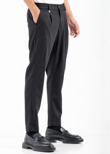 Ανδρικό υφασμάτινο παντελόνι κουστουμιού Vittorio - 500-2526-ALBERTO- fabric formal pants μαύρο