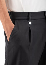 Ανδρικό υφασμάτινο παντελόνι κουστουμιού Vittorio - 500-2526-ALBERTO- fabric formal pants μαύρο