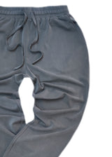 Ανδρικό παντελόνι ριπ Vittorio - 500-2526-JORDAN - ripped pants loose fit ανθρακί