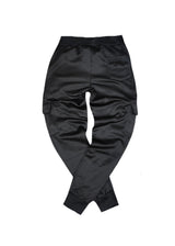 GUF CLOTHING Ανδρική φόρμα cargo με χνούδι elegant pants - Μαύρη X-5102