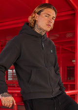 Ανδρική ζακέτα με κουκούλα Vinyl Art Clothing-52525-09-off duty zip hoodie oversize fit γκρι
