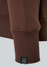 Ανδρική ζακέτα με κουκούλα Vinyl Art Clothing - 52525-33 - off duty zip hoodie oversize fit λευκό καφέ