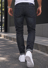 Ανδρικό Jean Παντελόνι GUF-GABBIA-DARK-5443-slim fit SS24 σκούρο μπλε