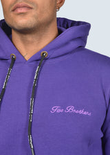 Ανδρικό μακρυμάνικο φούτερ Two Brothers-BF-24580-Purple regular fit