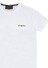Αντρική κοντομάνικη μπλούζα - Vinyl Art Clothing - 59420-02 - needlecraft logo regular fit t-shirt λευκό