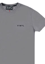 Αντρική κοντομάνικη μπλούζα - Vinyl Art Clothing - 59420-09 - needlecraft logo regular fit t-shirt γκρι
