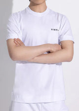 Αντρική κοντομάνικη μπλούζα - Vinyl Art Clothing - 59420-02 - needlecraft logo regular fit t-shirt λευκό