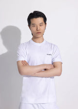 Αντρική κοντομάνικη μπλούζα - Vinyl Art Clothing - 59420-02 - needlecraft logo regular fit t-shirt λευκό