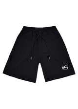 HENRY CLOTHING Ανδρική βερμούδα μαύρη 6-011-black