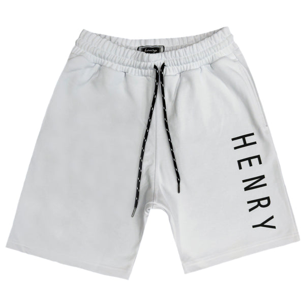 Henry clothing - 6-203 - logo shorts - white