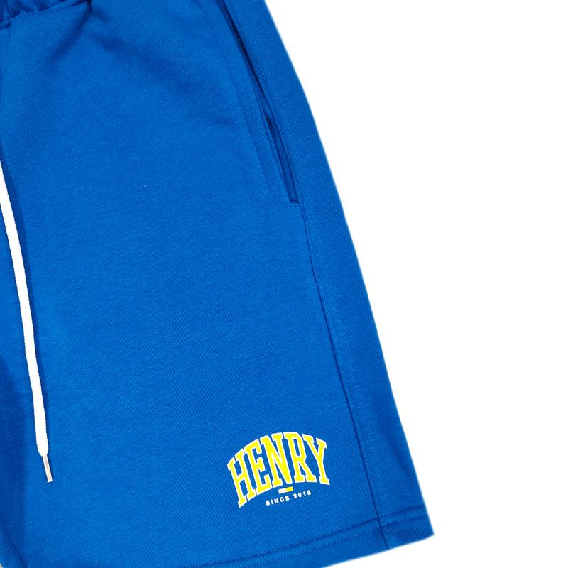 Henry clothing - 6-323 - arch logo shorts - blue royal
