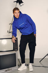 Ανδρική φόρμα cargo Henry clothing-6-614-cargo sweatpants μαύρο