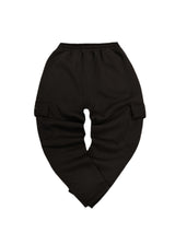 Ανδρική φόρμα cargo Henry clothing-6-614-cargo sweatpants μαύρο