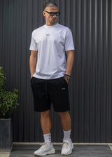 Ανδρική βερμούδα φούτερ Henry Clothing - 6-702 - relaxed fit shorts μαύρο